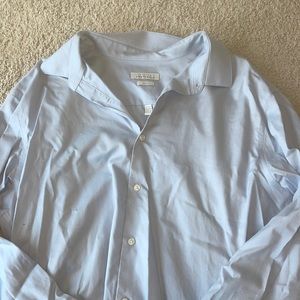 Perry Ellis 17 36/37 light blue dress shirt